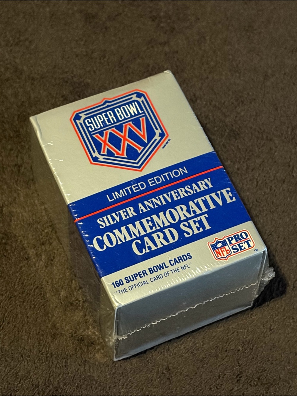 Super Bowl XXV Limited Edition Silver Aniversary Commemorative Card Set